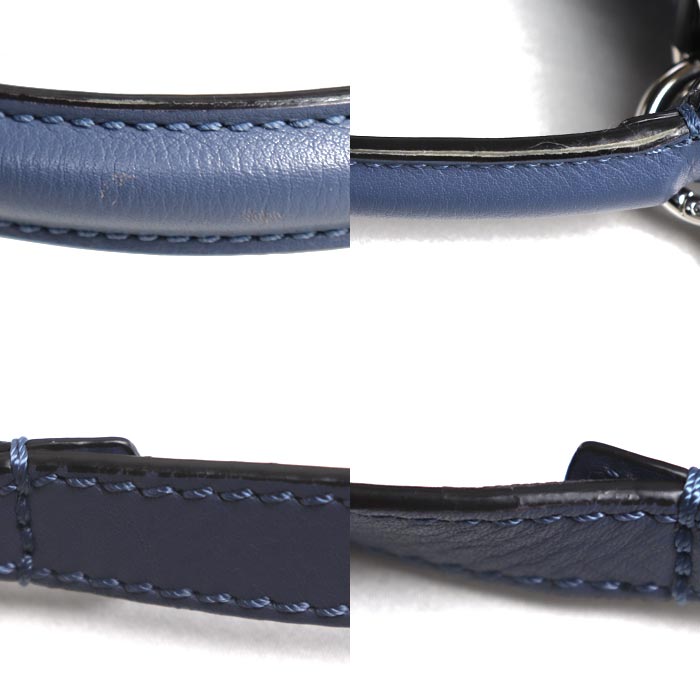 FENDI フェンディ ピーカブー レギュラー 2Wayショルダーバッグ ブルー 8BN290 レディース【中古】