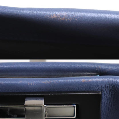 FENDI フェンディ ピーカブー レギュラー 2Wayショルダーバッグ ブルー 8BN290 レディース【中古】