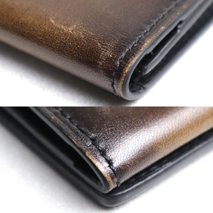 Berluti ベルルッティ カリグラフィー  IMBUIA 名刺入れ ブラウン メンズ【中古】