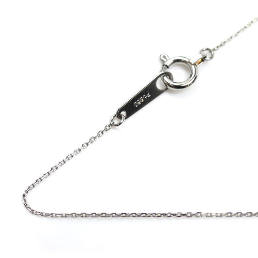 Pt850プラチナ ネックレス 小豆 0.9g 40cm レディース【中古】