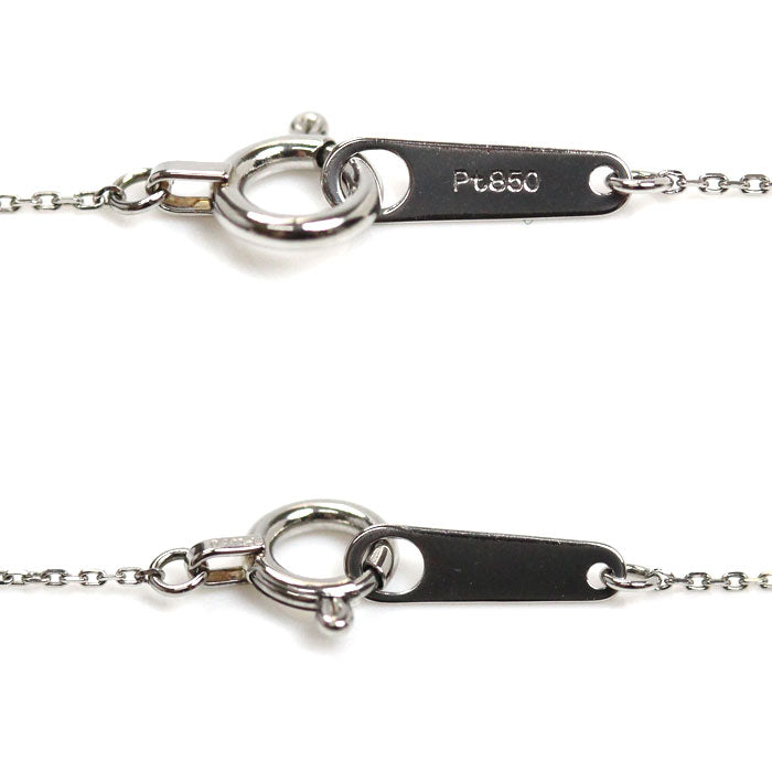 Pt850プラチナ ネックレス 小豆 0.9g 40cm レディース【中古】