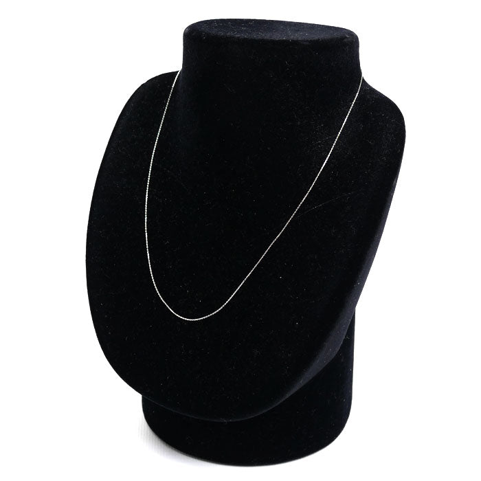 Pt850プラチナ ネックレス 小豆 0.9g 40cm レディース【中古】