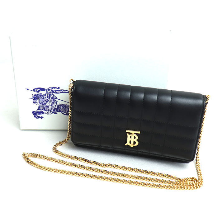 BURBERRY バーバリー ローラクラッチ ショルダーバッグ ブラック 80661761 レディース【中古】【美品】