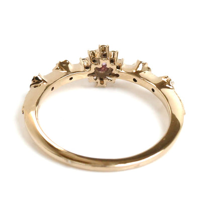 ESTELLE エステール  K18PG ピンクゴールド リング・指輪 ダイヤモンド 14号 2.8g レディース【中古】