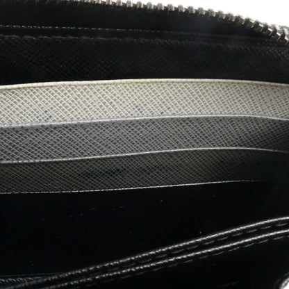 PRADA プラダ サフィアーノレザー 長財布 ラウンドファスナー ブラック 2ML317 ユニセックス【中古】