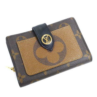 LOUIS VUITTON ルイ・ヴィトン ポルトフォイユ・ジュリエット 二つ折り財布 モノグラム・ジャイアント リバース ブラウン M69432 IC レディース【中古】