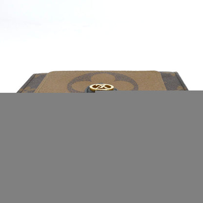 LOUIS VUITTON ルイ・ヴィトン ポルトフォイユ・ジュリエット 二つ折り財布 モノグラム・ジャイアント リバース ブラウン M69432 IC レディース【中古】