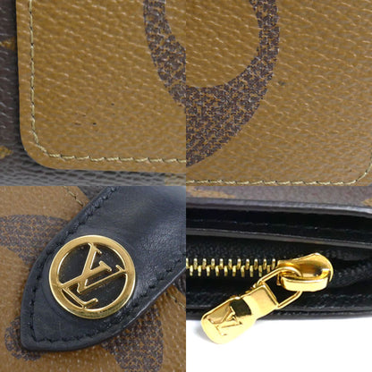 LOUIS VUITTON ルイ・ヴィトン ポルトフォイユ・ジュリエット 二つ折り財布 モノグラム・ジャイアント リバース ブラウン M69432 IC レディース【中古】
