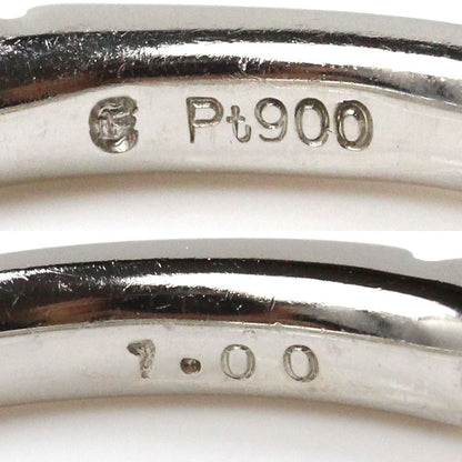 ESTELLE エステール Pt900プラチナ ハーフエタニティ リング・指輪 ダイヤモンド1.00ct 10号 3.5g レディース【中古】