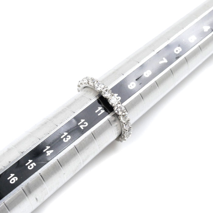 ESTELLE エステール Pt900プラチナ ハーフエタニティ リング・指輪 ダイヤモンド1.00ct 10号 3.5g レディース【中古】