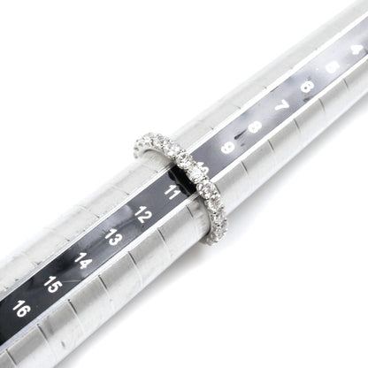 ESTELLE エステール Pt900プラチナ ハーフエタニティ リング・指輪 ダイヤモンド1.00ct 10号 3.5g レディース【中古】