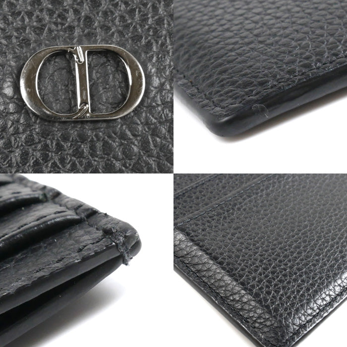 Christian Dior クリスチャンディオール CD Icon カードホルダー カードケース ブラック 2ESCH135CDI H00N ユニセックス【中古】