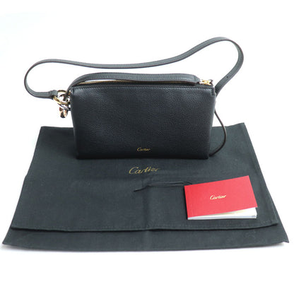 CARTIER カルティエ トリニティ ショルダーバッグ ブラック L1002468 ミニショルダー レディース【中古】【美品】