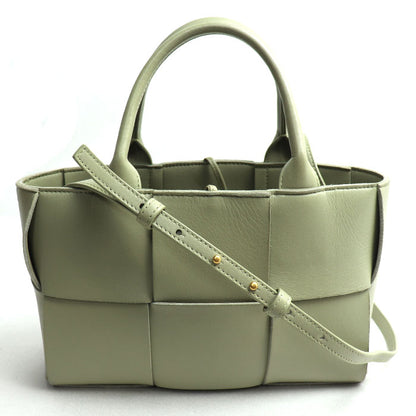 BOTTEGAVENETA ボッテガヴェネタ ミニ アルコ トート 2Wayショルダーバッグ トラバーチン 709337VCQC22916 IC レディース【中古】【美品】