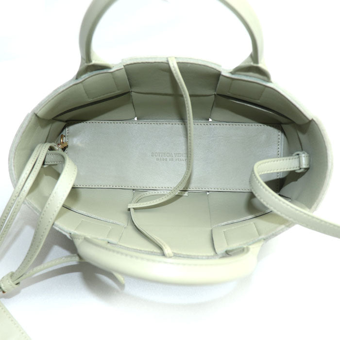 BOTTEGAVENETA ボッテガヴェネタ ミニ アルコ トート 2Wayショルダーバッグ トラバーチン 709337VCQC22916 IC レディース【中古】【美品】