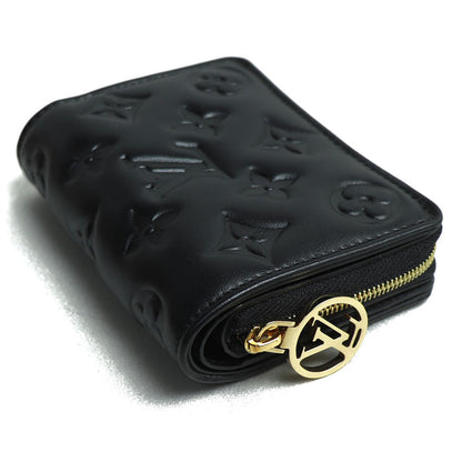 LOUIS VUITTON ルイ・ヴィトン ポルトフォイユ・ルー 二つ折り財布 ブラック M81599 IC レディース【中古】【美品】