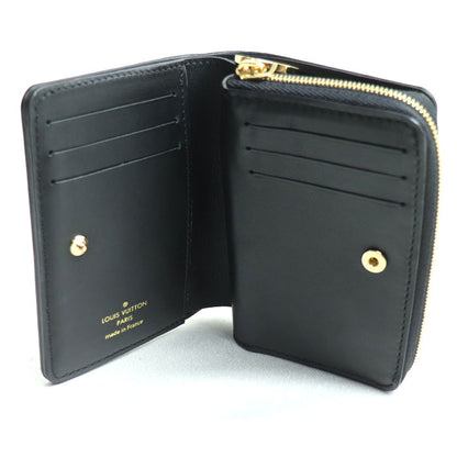 LOUIS VUITTON ルイ・ヴィトン ポルトフォイユ・ルー 二つ折り財布 ブラック M81599 IC レディース【中古】【美品】