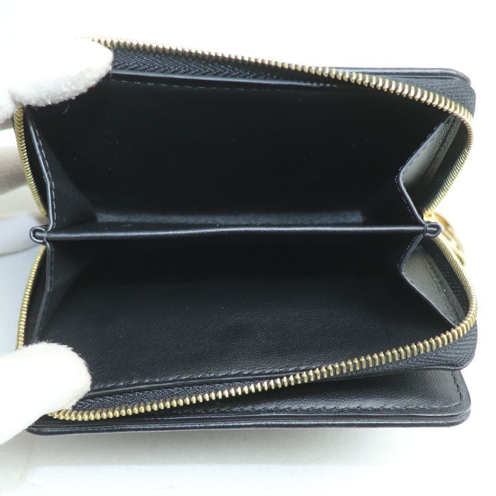 LOUIS VUITTON ルイ・ヴィトン ポルトフォイユ・ルー 二つ折り財布 ブラック M81599 IC レディース【中古】【美品】