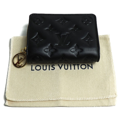 LOUIS VUITTON ルイ・ヴィトン ポルトフォイユ・ルー 二つ折り財布 ブラック M81599 IC レディース【中古】【美品】