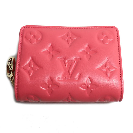 LOUIS VUITTON ルイ・ヴィトン ポルトフォイユ・ルー 二つ折り財布 ピンクスカイ M83105 IC レディース【中古】【極美品】