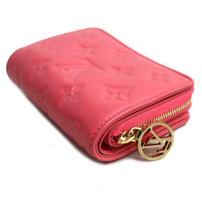 LOUIS VUITTON ルイ・ヴィトン ポルトフォイユ・ルー 二つ折り財布 ピンクスカイ M83105 IC レディース【中古】【極美品】