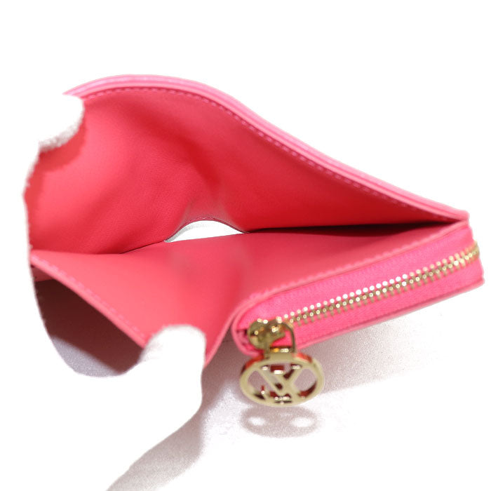 LOUIS VUITTON ルイ・ヴィトン ポルトフォイユ・ルー 二つ折り財布 ピンクスカイ M83105 IC レディース【中古】【極美品】