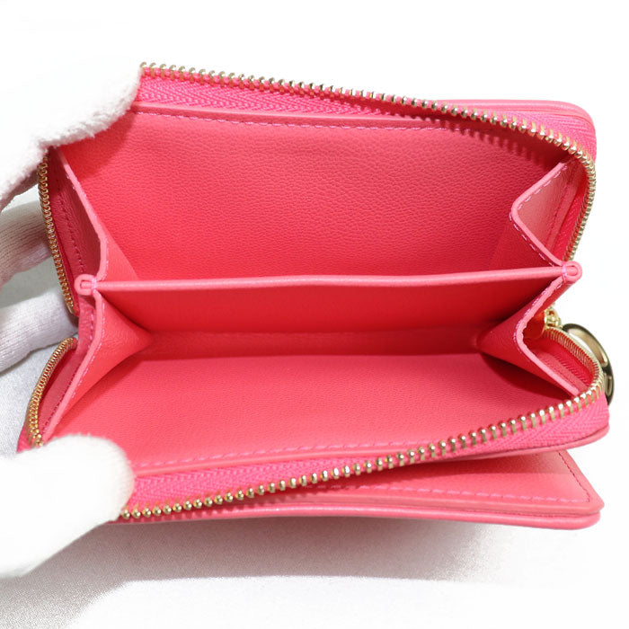 LOUIS VUITTON ルイ・ヴィトン ポルトフォイユ・ルー 二つ折り財布 ピンクスカイ M83105 IC レディース【中古】【極美品】