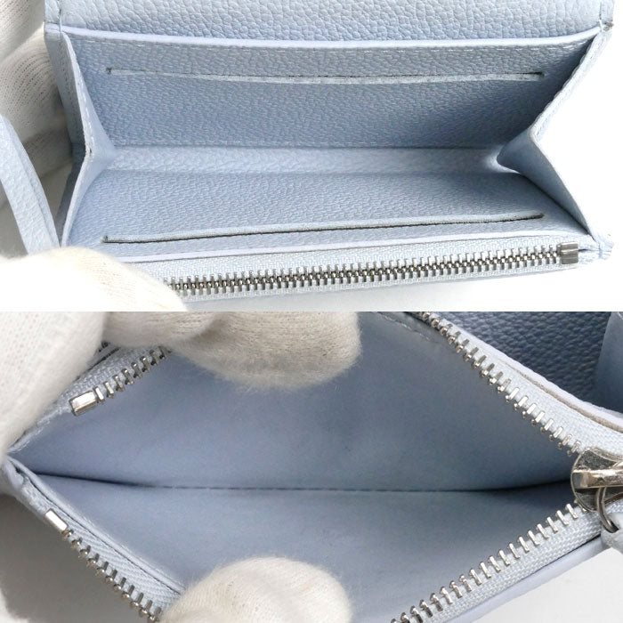 LOUIS VUITTON ルイ・ヴィトン ポルトモネ・ロザリ コインケース モノグラム アンプラント ウォッシュドブルー M83641 IC レディース【中古】