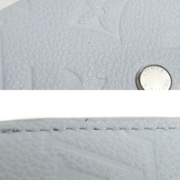 LOUIS VUITTON ルイ・ヴィトン ポルトモネ・ロザリ コインケース モノグラム アンプラント ウォッシュドブルー M83641 IC レディース【中古】