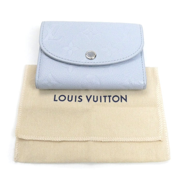 LOUIS VUITTON ルイ・ヴィトン ポルトモネ・ロザリ コインケース モノグラム アンプラント ウォッシュドブルー M83641 IC レディース【中古】