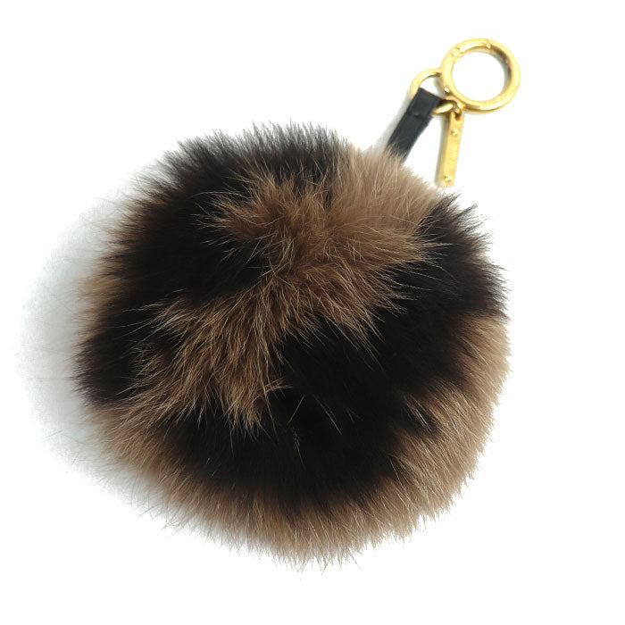 FENDI フェンディ フォックス ラムスキン ポンポンチャーム チャーム 7AR683 A3VC F0TWL レディース【中古】