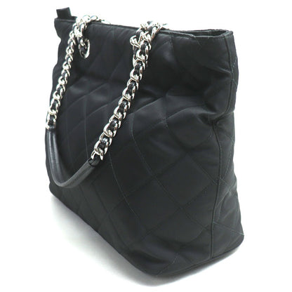 PRADA プラダ キルティング チェーントート トートバッグ ブラック 1BG017 レディース【中古】