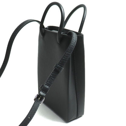 BALENCIAGA バレンシアガ ショッピング フォンホルダー 2Wayショルダーバッグ ブラック 593826 レディース【中古】