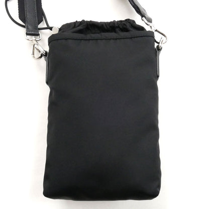 PRADA プラダ Re-Nylon スマートフォンケース ショルダーバッグ ブラック 2ZH155 2DMI F0002 ICチップ ユニセックス【中古】【美品】