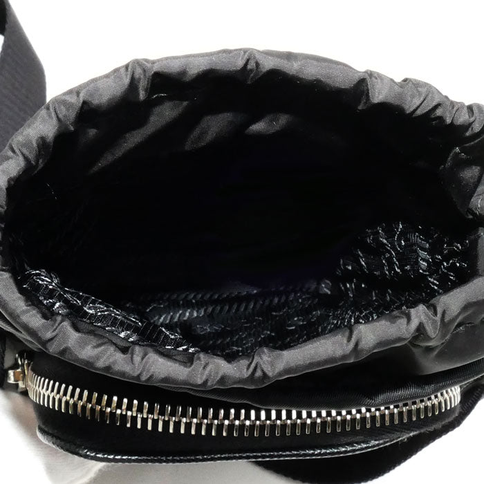 PRADA プラダ Re-Nylon スマートフォンケース ショルダーバッグ ブラック 2ZH155 2DMI F0002 ICチップ ユニセックス【中古】【美品】