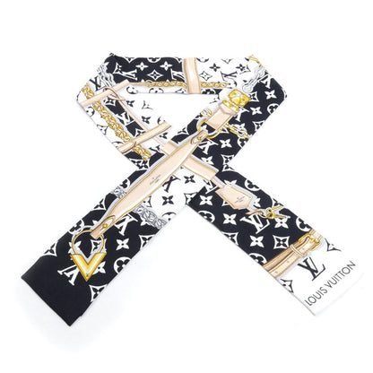 LOUIS VUITTON ルイ・ヴィトン バンドー・モノグラム コンフィデンシャル スカーフ ブラック マルチ M78656 IS4264 レディース【中古】