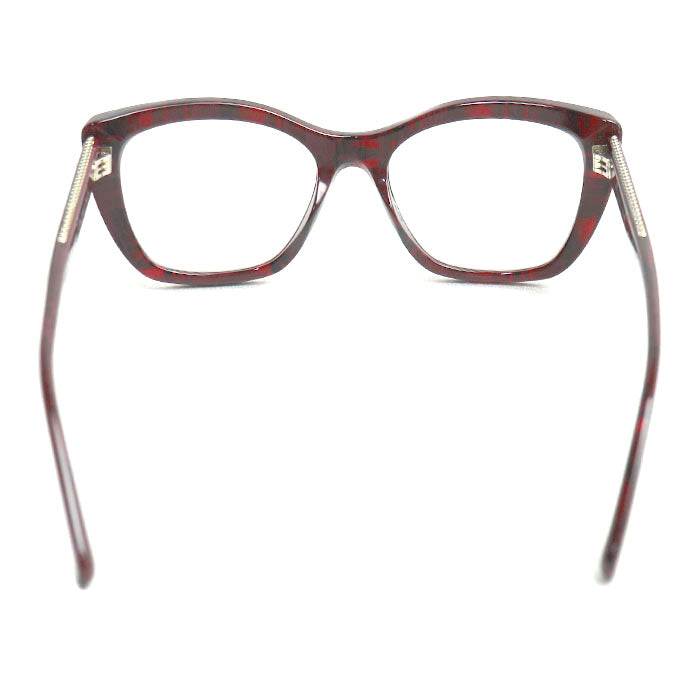 CHANEL シャネル キャッツアイ シェイプ オプティカル サングラス レッド 3460-A C.1665 52ロ17 140 レディース【中古】【美品】