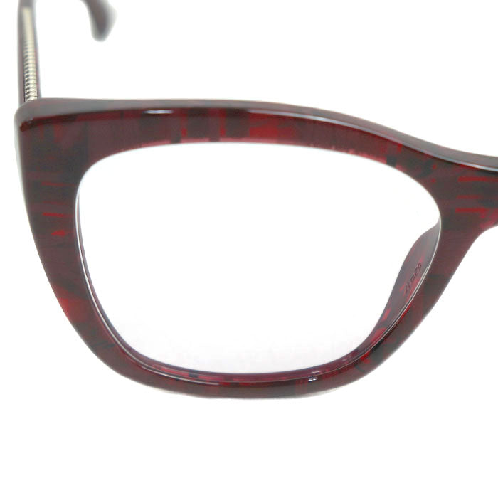 CHANEL シャネル キャッツアイ シェイプ オプティカル サングラス レッド 3460-A C.1665 52ロ17 140 レディース【中古】【美品】