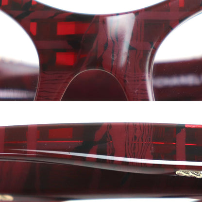 CHANEL シャネル キャッツアイ シェイプ オプティカル サングラス レッド 3460-A C.1665 52ロ17 140 レディース【中古】【美品】