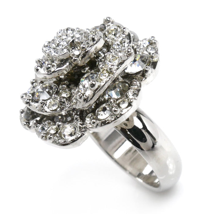 CHANEL シャネル メタル カメリア ココマーク フラワーモチーフ リング・指輪 A60223 14号 13.5g レディース【中古】