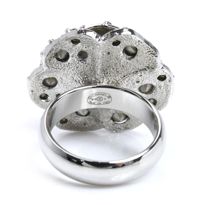CHANEL シャネル メタル カメリア ココマーク フラワーモチーフ リング・指輪 A60223 14号 13.5g レディース【中古】