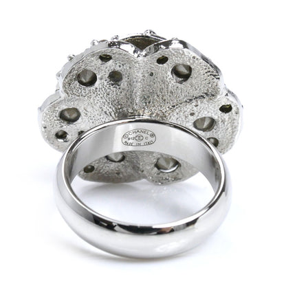 CHANEL シャネル メタル カメリア ココマーク フラワーモチーフ リング・指輪 A60223 14号 13.5g レディース【中古】