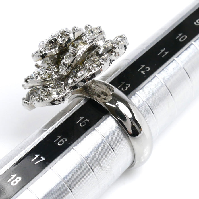 CHANEL シャネル メタル カメリア ココマーク フラワーモチーフ リング・指輪 A60223 14号 13.5g レディース【中古】