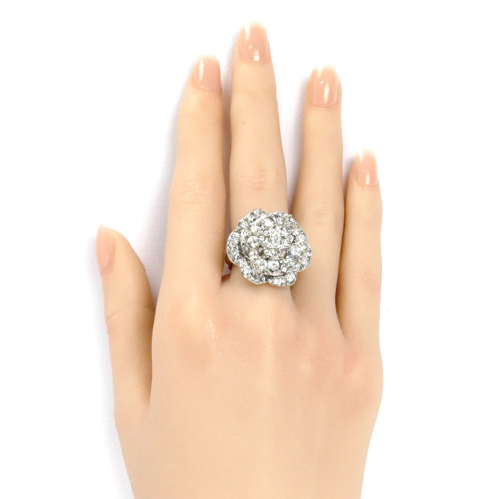 CHANEL シャネル メタル カメリア ココマーク フラワーモチーフ リング・指輪 A60223 14号 13.5g レディース【中古】