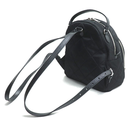 PRADA プラダ キルティング バックパック リュック・デイパック ブラック 1BZ066 2AS3 F0002 ミニリュック レディース【中古】