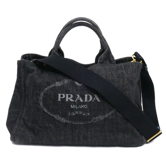 PRADA プラダ カナパ 2Wayショルダーバッグ ブラック B2642B レディース【中古】