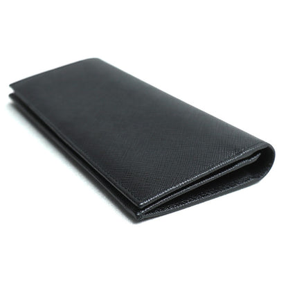 PRADA プラダ サフィアーノ レザー 長財布 ブラック 2MV836 メンズ【中古】