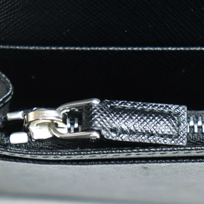 PRADA プラダ サフィアーノ レザー 長財布 ブラック 2MV836 メンズ【中古】
