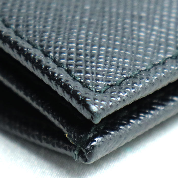 PRADA プラダ サフィアーノ レザー 長財布 ブラック 2MV836 メンズ【中古】