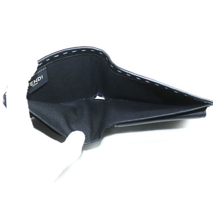 FENDI フェンディ セレリア 二つ折り財布 グレー 7M0194 O72 F0L6B メンズ【中古】